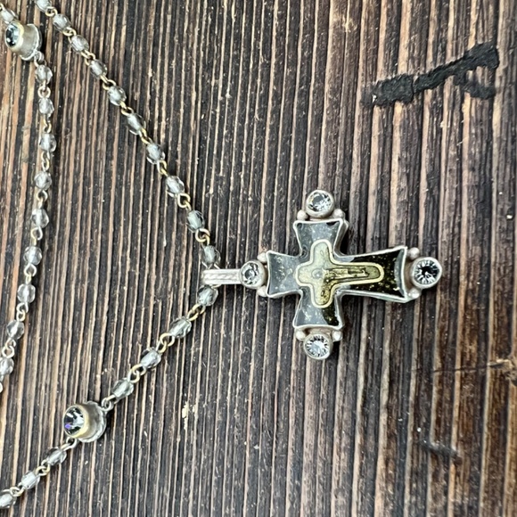 Virgins Saints and Angels  Multi Strand Crystal Gemstone and Rhinestone Rosary - Picture 3 of 12